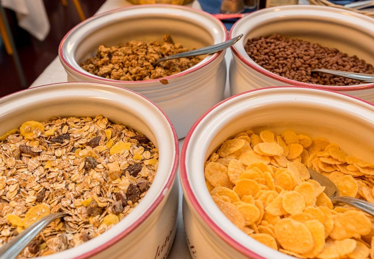 Muesli a colazione all'hotel caminetto